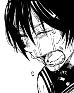 😭 Anime, Płacz, Smutny, Manga, Łzy telegram sticker