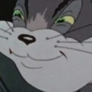 😏 Tom Cat Tom and Jerry мультфильм, кот, анимированный, смешной, животное, персонаж whatsapp sticker