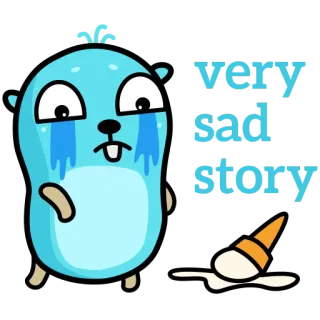 🍦 very sad story 悲しい, アイスクリーム, 泣く, 漫画, Golang telegram sticker