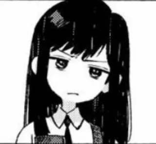 🤔 Anime, Manga, Chica, Expresión, Estudiante whatsapp sticker