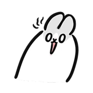 😋 兔子, 动物, 可爱, 卡通 telegram sticker