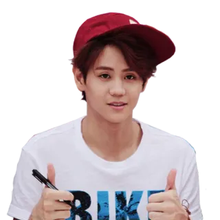 👍 thumbs up, smiling, portrait, teen, youth, positive telegram sticker