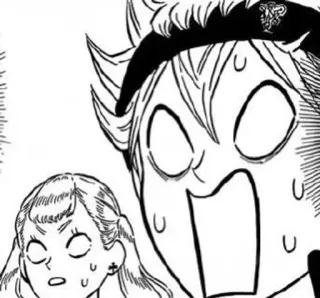 🌟 Asta Black Clover Аниме, Манга, Чёрный клевер, Аста telegram sticker