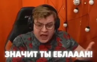 ❗ значит ты еблаан! telegram sticker