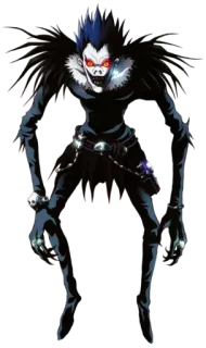 🦇 Ryuk Death Note Аниме, Манга, Шинигами, Тетрадь смерти, Рюк, Персонаж, Демон, Злодей telegram sticker