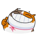 👍 고양이, 만화, 동물, 귀여운, 카와이, 행복한 whatsapp sticker