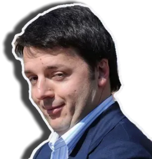 😌 Matteo Renzi Matteo Renzi, Político, Italia, Política italiana, Ex Primer Ministro whatsapp sticker
