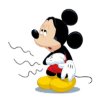 😣 Mickey Mouse Cartoon, Maus, Disney, Figur, traurig telegram sticker
