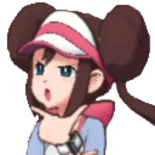 🤔 Rosa Pokémon Black 2 and White 2 Anime, Pokémon, Rosa, Videogioco telegram sticker