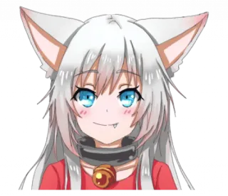 🙂 Anime, Catgirl, Kawaii, Lindo, Manga telegram sticker