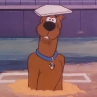 🙂 Scooby Doo cartoon, dog, Scooby Doo, animation telegram sticker