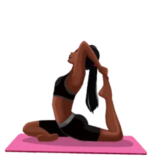 🧘‍♀️ Yoga, Exercice, Fitness, Pose, Bien-être, Femme telegram sticker
