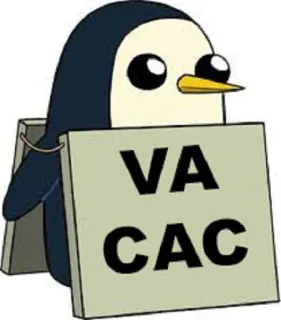 🐧 VA CAC pingwin, wakacje, obraźliwy, kreskówka, zwierzę telegram sticker