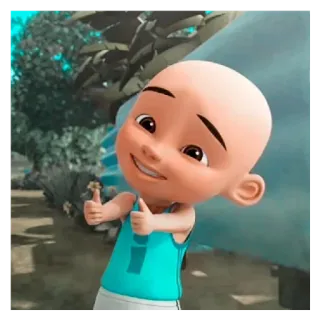 🏁 Upin Upin & Ipin Мультфильм, Персонаж, Upin & Ipin, Анимация, Ребенок telegram sticker