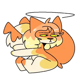 😒 angel cat telegram sticker