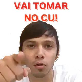 🖕 VAI TOMAR NO CU! insulto, ofensivo, jerga, groserías whatsapp sticker