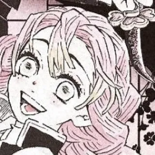 🌸 Mitsuri Kanroji Demon Slayer Mitsuri Kanroji, Demon Slayer, Anime, Manga, Pilier de l'Amour, Personnage, Fanart telegram sticker