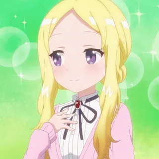 😔 动漫, 女孩, 可爱, 卡通, 角色 whatsapp sticker