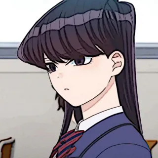 🧬 Komi Shouko Komi Can't Communicate Anime, Manga, Komi cherche ses mots, Komi Shouko, Uniforme scolaire, Mignon whatsapp sticker