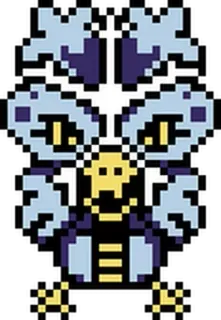 💙 Pixel art, Monstruo, Fantasía, Videojuego, Criatura whatsapp sticker