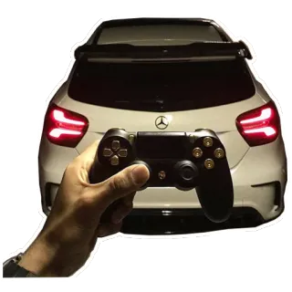 🎮 รถ, จอย, เกม, PS4 telegram sticker