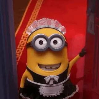 🍌 Minion Minion, Cartoon, Maid, Süß, Lustig telegram sticker