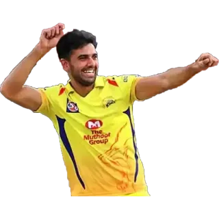 😊 Críquete, Esporte, Atleta, Celebração, Críquete indiano, Uniforme de time, Chennai Super Kings whatsapp sticker