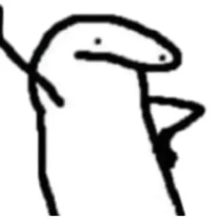 ✨ Meme, Gesto ofensivo, Boneco palito, Florkofcows whatsapp sticker