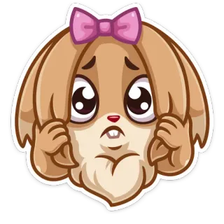 🙄 kelinci, lucu, kartun, binatang, stiker whatsapp sticker
