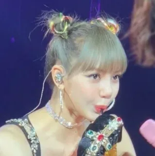 🐁 Lisa Lisa, Blackpink, K-pop, cantante, idol, artista, concierto whatsapp sticker