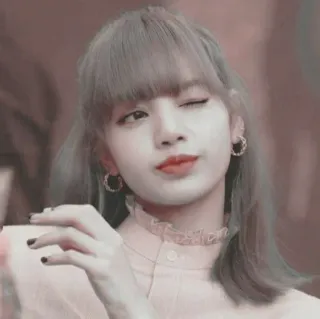 😉 Lisa pessoa, mulher, celebridade, cantor, kpop telegram sticker