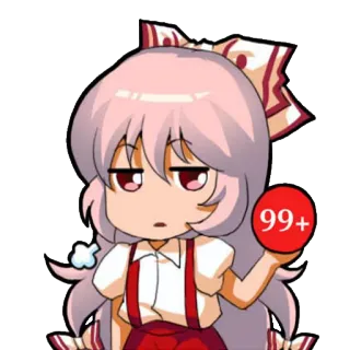 😐 99+ Anime, Manga, Chibi, Touhou Project telegram sticker