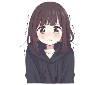 cuteanimegirl telegram stickers
