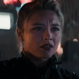 😐 Yelena Belova Hawkeye Yelena Belova, Marvel, Hawkeye, Florence Pugh, Viuda Negra whatsapp sticker