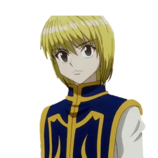 👀 Kurapika Hunter x Hunter anime, cartoon, character, fanart telegram sticker