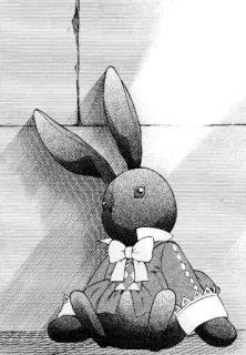 😨 Hase, Stofftier, Spielzeug, Häschen, Vintage, Puppe telegram sticker