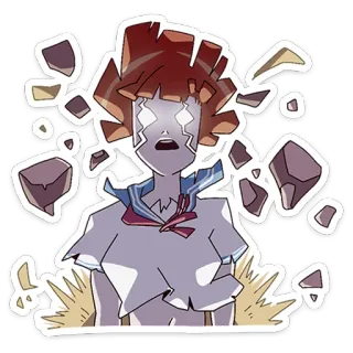 😑 动漫, 爆炸, 震惊, 贴纸, 角色, 漫画, 表情, 卡通 telegram sticker