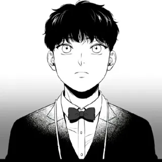 🖤 persona, papillon, completo, manga, anime, bianco e nero telegram sticker