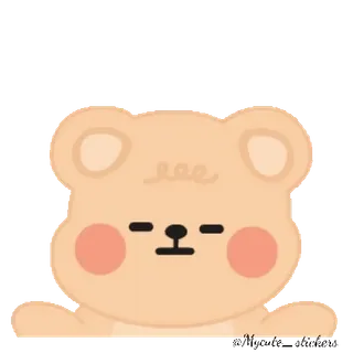 🐻 niedźwiedź, słodki, kreskówka, śpiący, zwierzę, naklejka telegram sticker