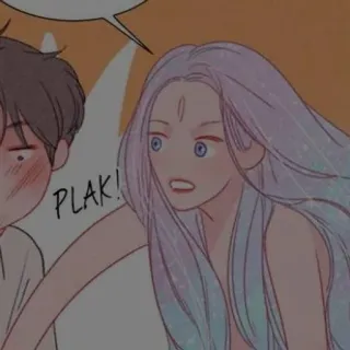 🖤 PLAK! hoạt hình, sốc, thán từ, bản vẽ, phụ nữ telegram sticker
