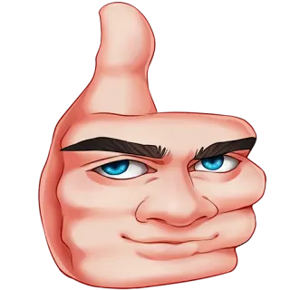 👍 赞, 批准, 梗, 网络文化, 插画, 角色 whatsapp sticker