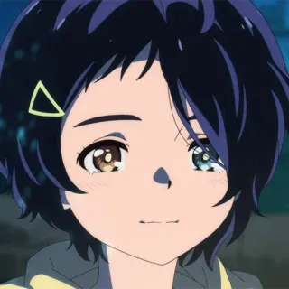 🥚 アニメ, 女の子, ショートヘア, かわいい, 漫画 telegram sticker