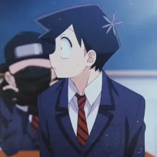 💈 Hitohito Tadano Komi Can't Communicate Аниме, Школьная форма, Коми не может общаться, Хитохито Тадано telegram sticker