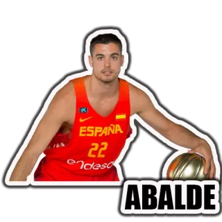 🏀 ESPAÑA 22
ABALDE บาสเก็ตบอล, นักกีฬา, กีฬา, สเปน, Abalde whatsapp sticker