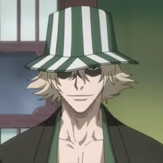 🧩 Kisuke Urahara Bleach Anime, Bleach, Kisuke Urahara, Charakter, Hut, Manga telegram sticker