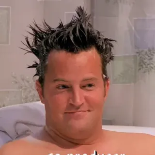 🙂 Chandler Bing Friends Chandler, Friends, Matthew Perry, sitcom, comédie, années 90 telegram sticker