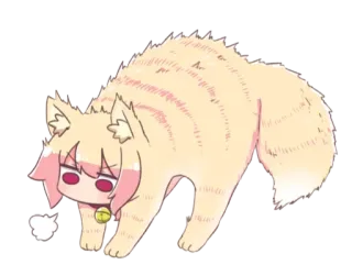 ❤️ кот, животное, стикер, милый, чиби, неко telegram sticker