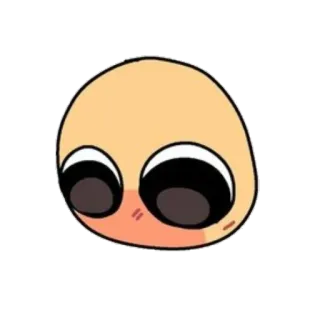 😳 Emoji, Rosto, Fofo, Olhos grandes telegram sticker