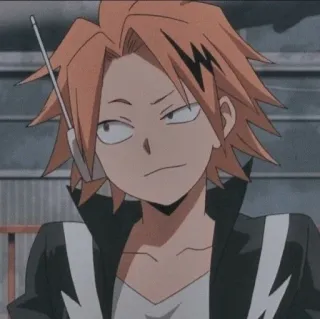 🖇 Denki Kaminari My Hero Academia Anime, My Hero Academia, Denki Kaminari, Rayo, Electricidad telegram sticker