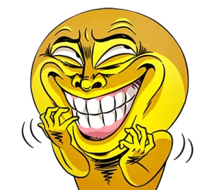 😈 Biểu tượng cảm xúc, Biểu cảm, Khuôn mặt, Vàng, Hài hước, Meme telegram sticker